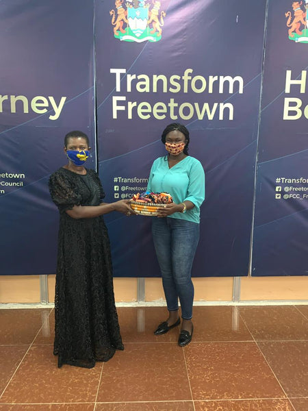 Basket of Face-masks Donated to the Freetown City Council - Sierra Leone